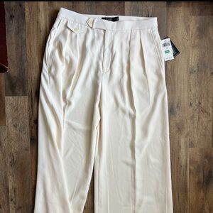 Lauren Ralph Lauren Cream Wide Leg Pants